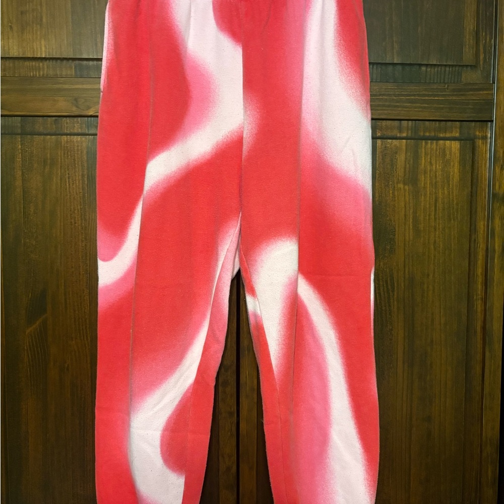Red & White Swirl Lounge Pants